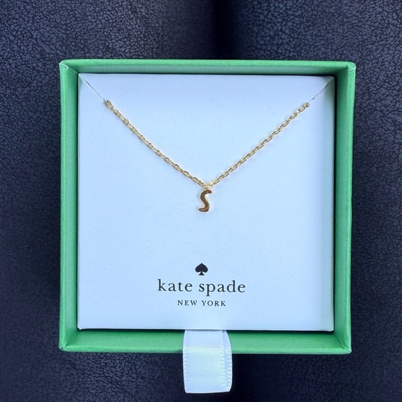 Kate Spade NY One In A Million initial pendant Necklace letter a, k, s, l - Picture 7 of 8
